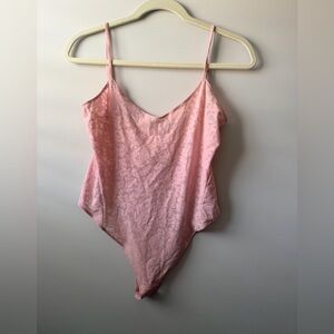 Lululemon Pink Lace Cami Bodysuit